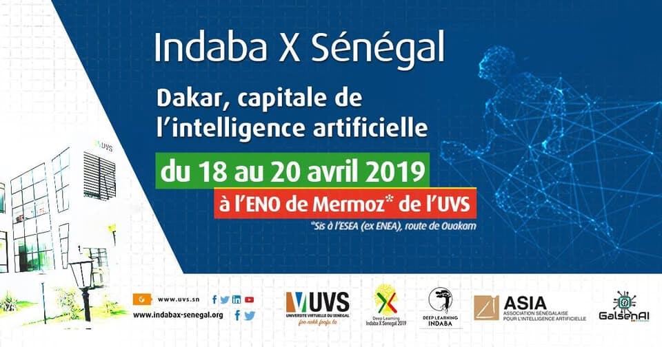 Affiche d'IndabaX Sénégal 2019
