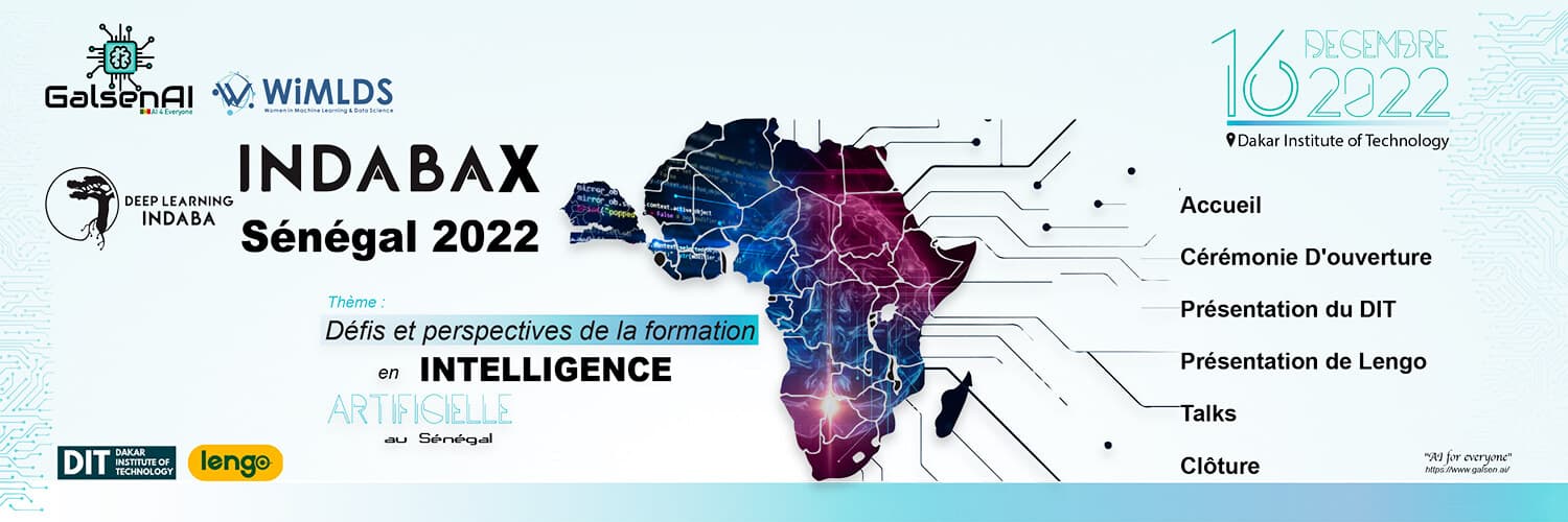 Affiche d'IndabaX Sénégal 2022